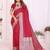 red color georgette fabric woven rich jari butty designer traditional ceremonial saree