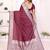 wine color georgette fabric woven rich jari butty designer traditional ceremonial saree