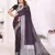 violet color georgette fabric woven rich jari butty traditional ceremonial saree