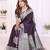 violet color georgette fabric woven rich jari butty designer traditional ceremonial saree