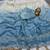 blue color trendy fendy satin fabric pedding with beads hand work saree