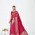 pink color banarasi art silk fabric  woven jari butti designer celebrity fancy saree
