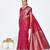 pink color banarasi art silk fabric  woven jari butti designer celebrity fancy saree