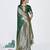 green color banarasi art silk fabric  woven jari butti designer celebrity fancy saree