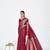 maroon color banarasi art silk fabric  woven jari butti designer celebrity fancy saree