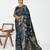 blue color banarasi art silk fabric  woven jari designer ceremonial partywear saree