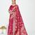 pink color banarasi art silk fabric  woven jari designer ceremonial partywear saree