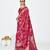 pink color banarasi art silk fabric  woven jari designer ceremonial partywear saree