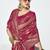 rose pink color banarasi art silk fabric  woven jari designer ceremonial partywear saree