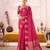 pink color roop art silk fabric weaving jari designer festive special saree