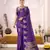 purple color roop art silk fabric weaving jari festive special saree