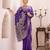 purple color roop art silk fabric weaving jari designer festive special saree