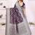 purple color georgette silk blend blend fabric woven laheriya jari designer saree