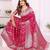 pink color georgette silk blend blend fabric woven laheriya jari designer saree