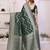 green color georgette silk blend blend fabric woven laheriya jari designer saree