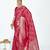 pink color banarasi art silk fabric woven zari designer saree