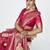 pink color banarasi art silk fabric woven zari designer saree