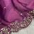 Plum Color Embroidered Satin Silk Saree