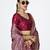 burgundy color banarasi art silk fabric woven zari designer saree