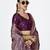 purple color banarasi art silk fabric woven zari designer saree