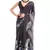 black chinon ready to wear saree elegant style