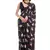 black color chinon fabric ready to wear saree for elegant bollywood style