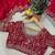 Red Color Embroidered Satin Silk Saree