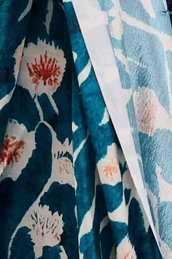 teal chinon ready to wear saree elegant style