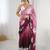 maroon color glamorous jimmy choo fabric beautiful embroidered saree