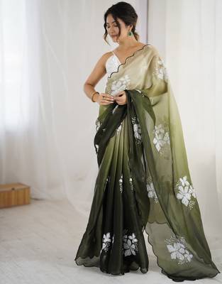 mahendi glamorous jimmy choo embroidered saree 3