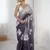 grey color glamorous jimmy choo fabric beautiful embroidered saree