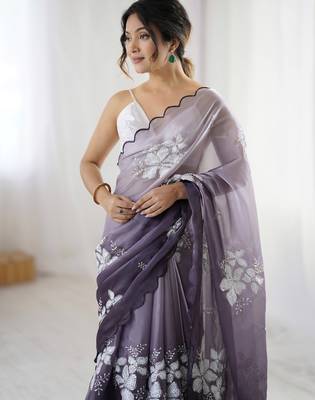 grey glamorous jimmy choo embroidered saree 5