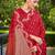 banarasi satin silk blend woven red saree with heavy jacquard work saree with blouse piece