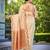 banarasi satin silk blend woven creamy beige saree with heavy jacquard work saree with blouse piece