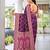 banarasi satin silk blend woven wine purple & dark pink saree with heavy jacquard work saree with blouse piece