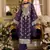 Purple embroidered chinon stitched pakistani salwar suit