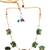 Antique green floral motif necklace set