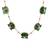 Antique green floral motif necklace set
