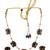 Antique black floral motif necklace set