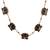 Antique black floral motif necklace set