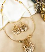 Gold plated divine motif pendant set