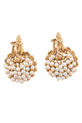 Gold plated divine motif pendant set