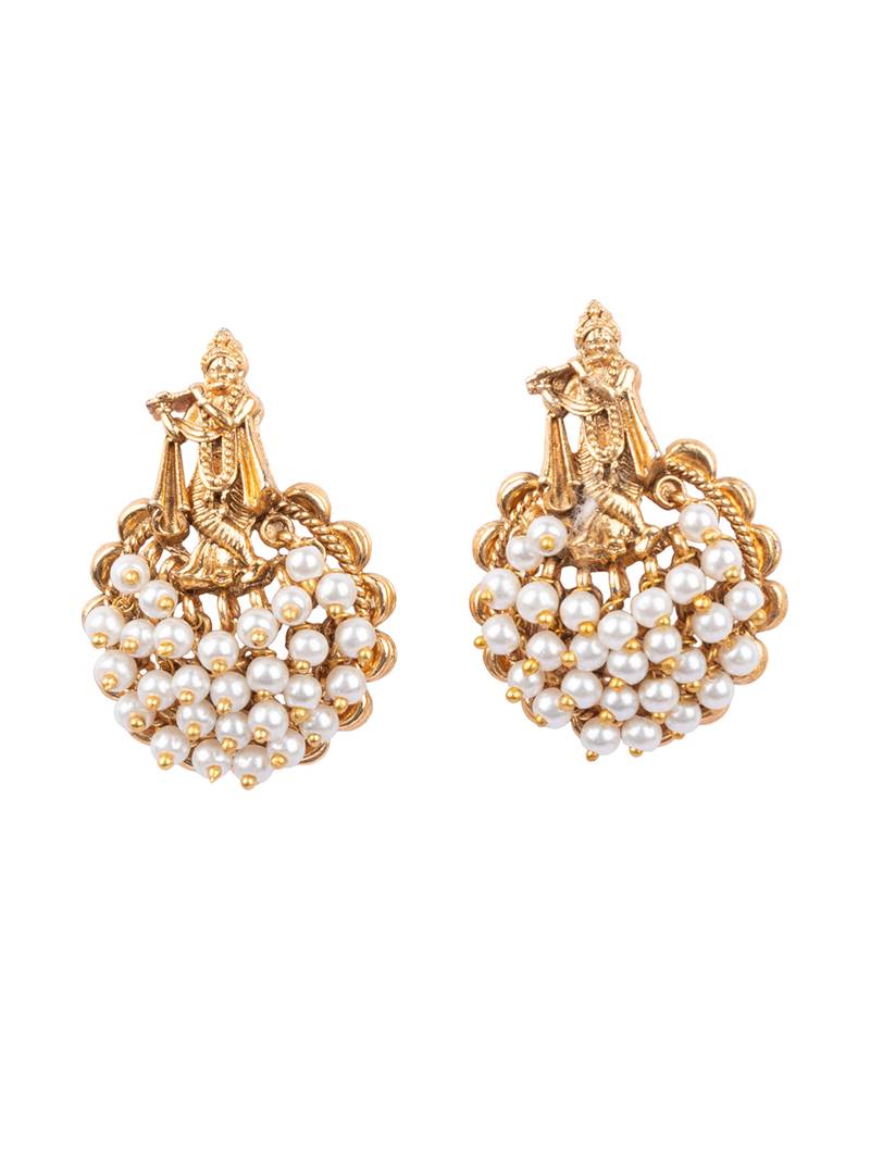 Gold plated divine motif pendant set