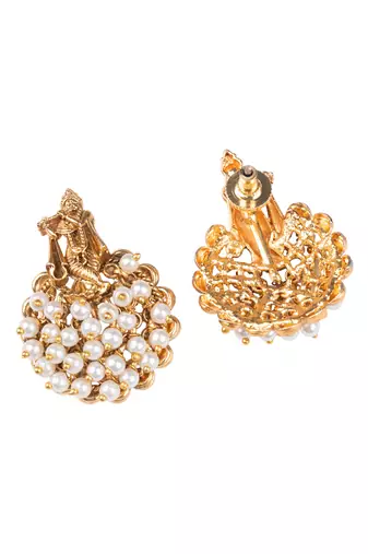 Gold plated divine motif pendant set
