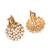Gold plated divine motif pendant set
