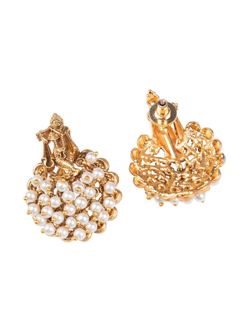 Gold plated divine motif pendant set