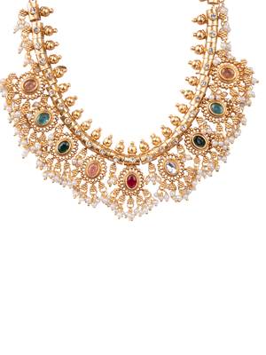Heritage temple jewellery necklace set 3