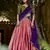 Pink Silk Zari Weaving Chaniya Choli