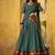teal woven chanderi ethnic lehenga choli with dupatta