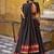 black woven chanderi ethnic lehenga choli with dupatta